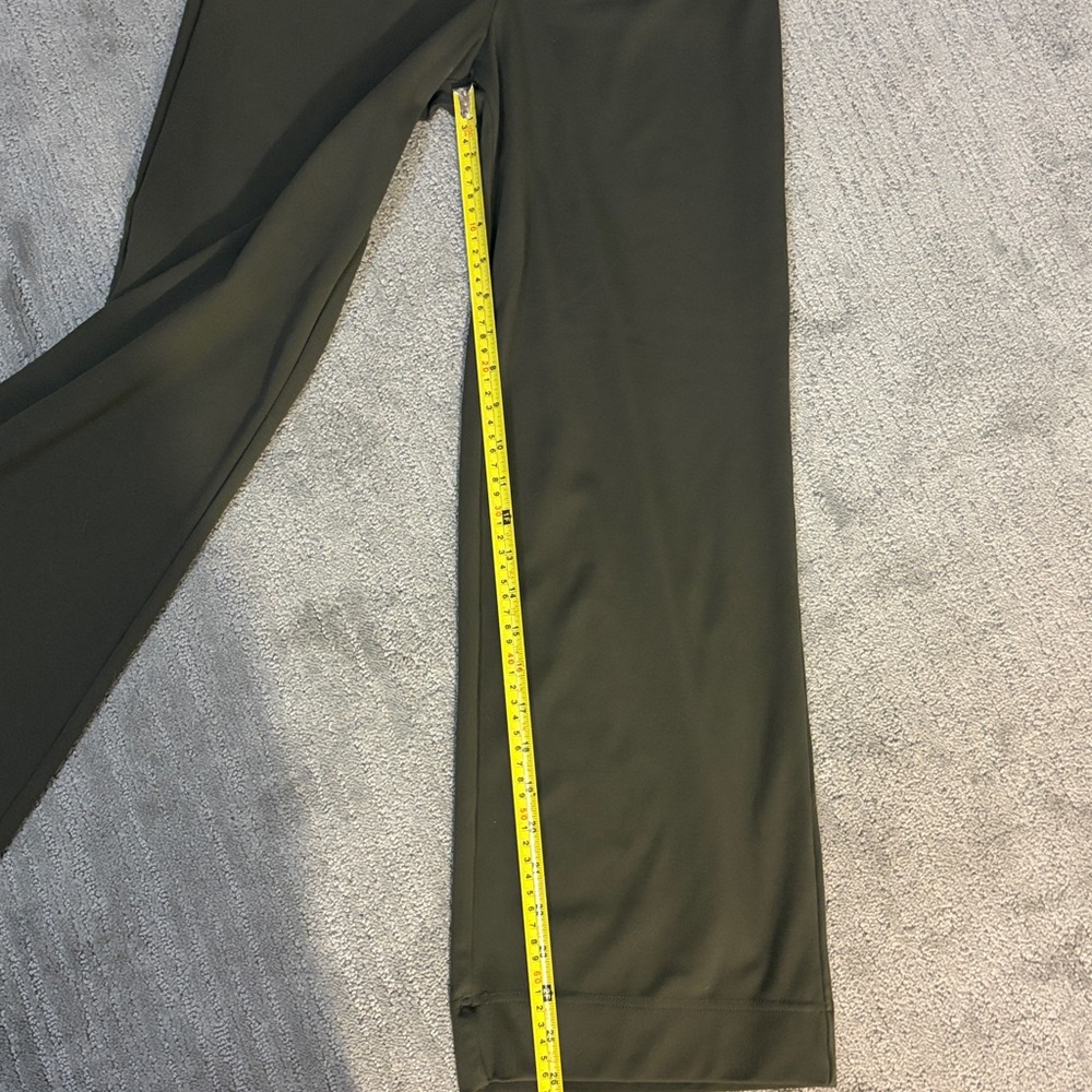 HALARA Olive High-Waisted Trousers with Elastic Waistband - Picture 4 of 6